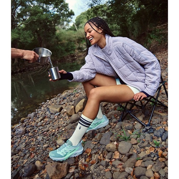 NWT Free People Pippa Packable Puffer Jacket Oyster Purple FP Movement  XS - Picture 10 of 10